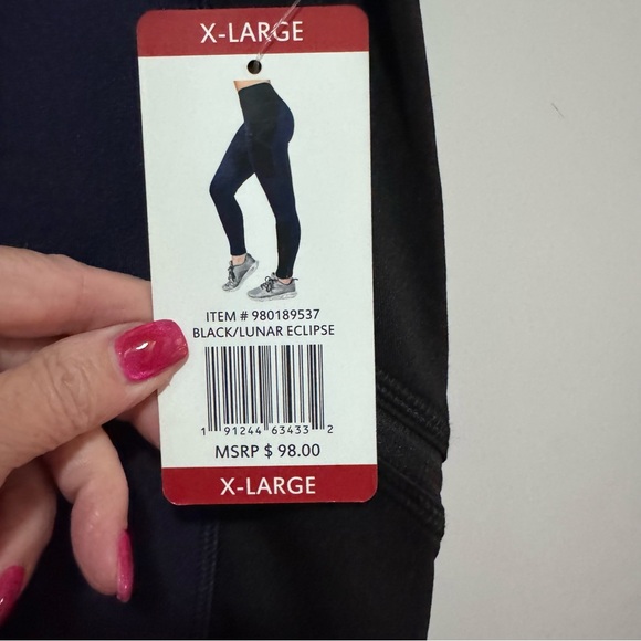 Active Life - fleece lined leggings - size XL NWT Choice of Navy or Burgundy - Picture 12 of 16